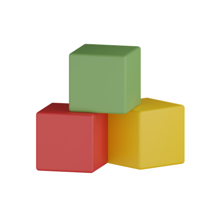 Bloc cube  3D Icon