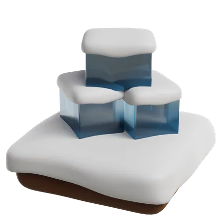 Bloc de glace  3D Icon