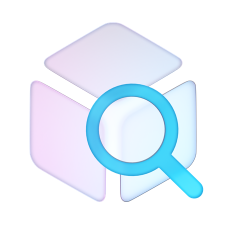 Bloc de recherche  3D Icon