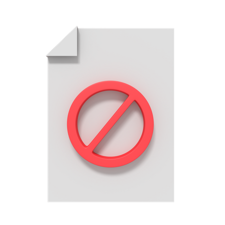 Bloquer un document  3D Icon