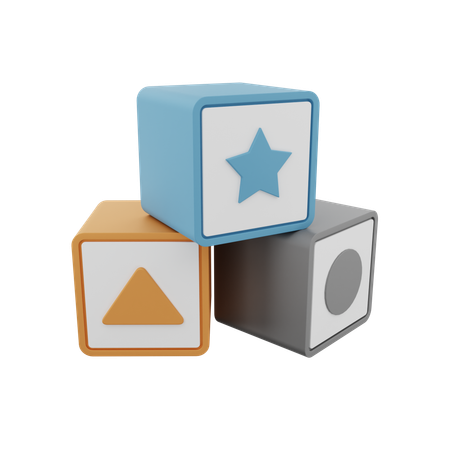 Jouet en bloc  3D Icon