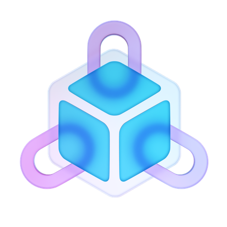 Bloc multi-chaîne  3D Icon