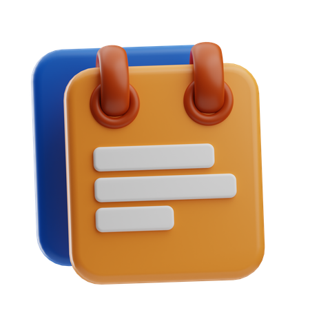 Bloc-notes  3D Icon