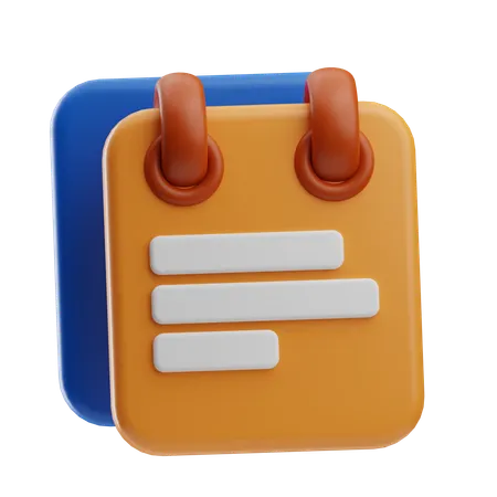 Bloc-notes  3D Icon