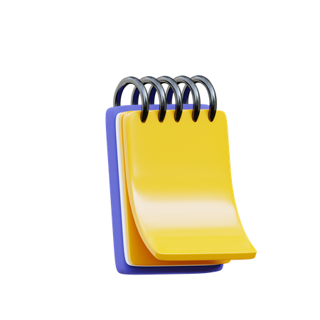 Bloc-notes  3D Icon