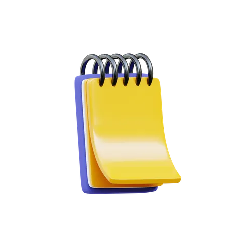 Bloc-notes  3D Icon