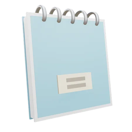 Bloc-notes  3D Icon