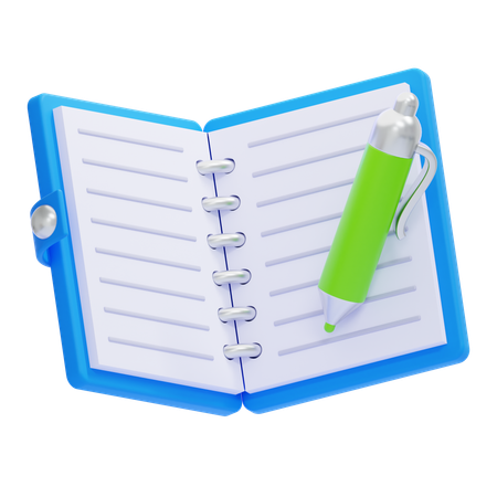 Bloc-notes  3D Icon