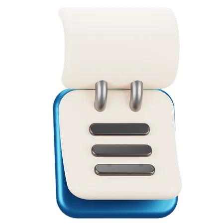 Bloc-notes  3D Icon