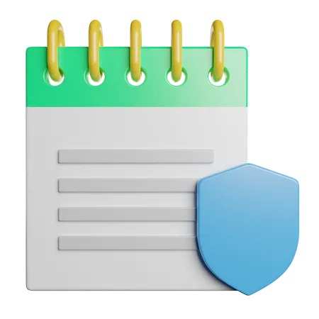 Bloc-notes  3D Icon