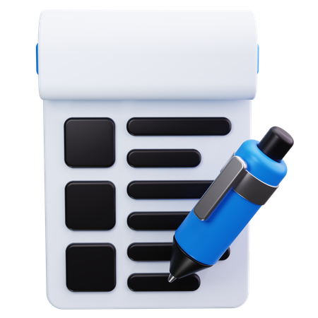 Bloc-notes  3D Icon