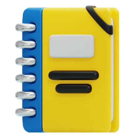 Bloc-notes  3D Icon