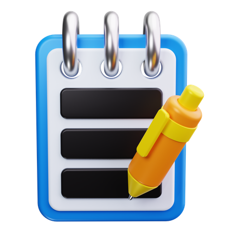 Bloc-notes  3D Icon