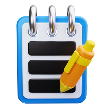 Bloc-notes  3D Icon