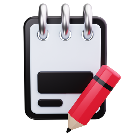 Bloc-notes  3D Icon