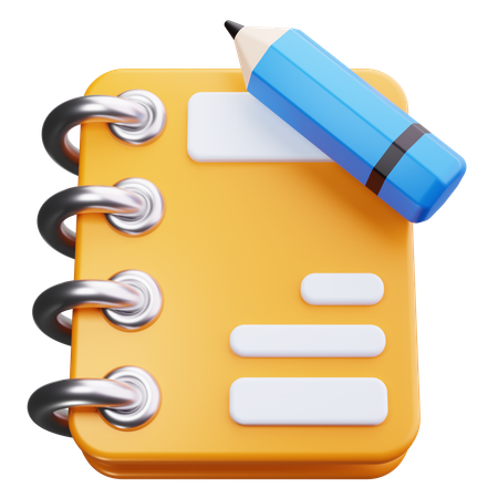 Bloc-notes  3D Icon