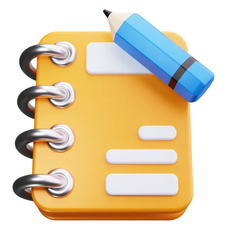 Bloc-notes  3D Icon