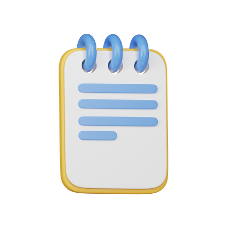 Bloc-notes  3D Icon