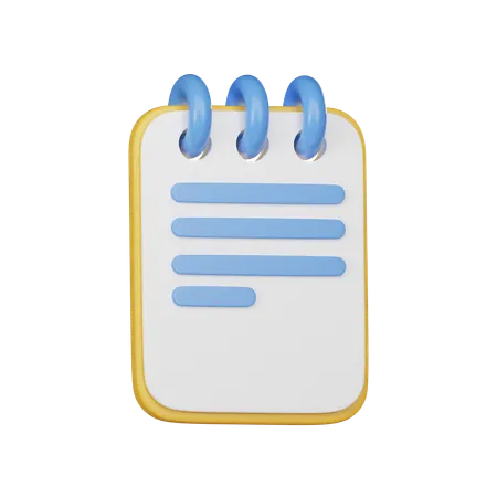 Bloc-notes  3D Icon
