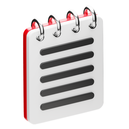 Bloc-notes  3D Icon