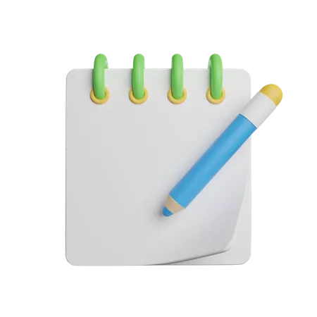 Bloc-notes  3D Icon