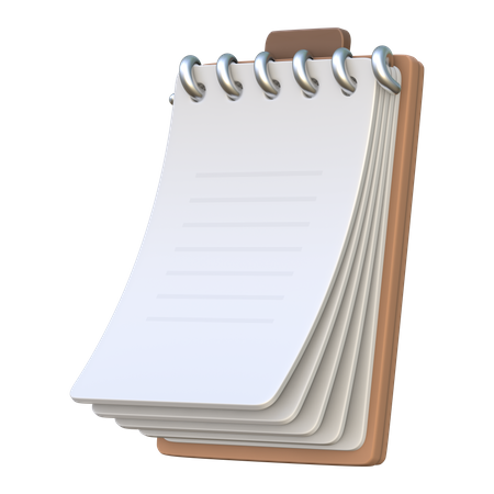 Bloc-notes  3D Icon