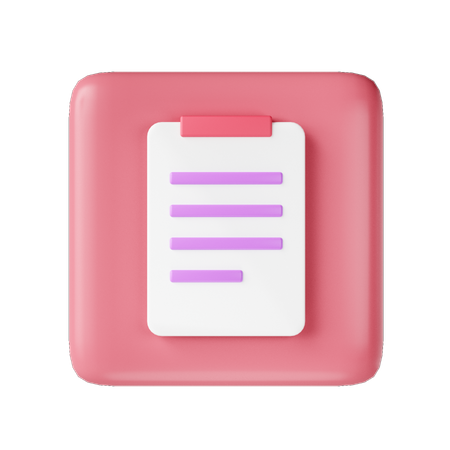 Bloc-notes  3D Icon