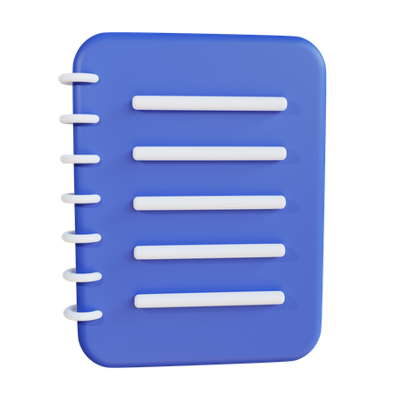 Bloc-notes  3D Icon