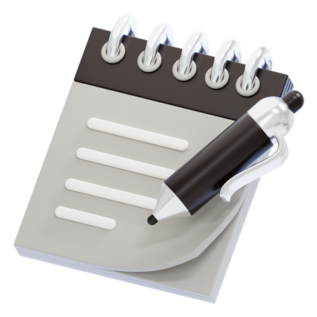 Bloc-notes  3D Icon