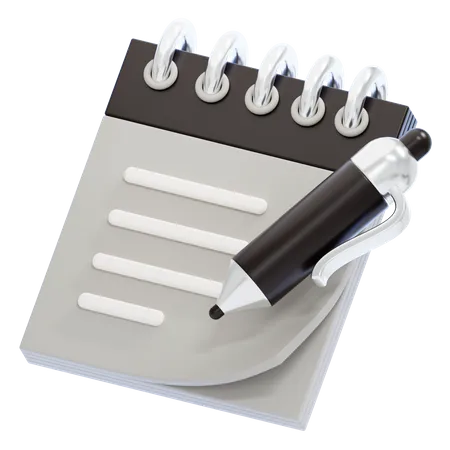 Bloc-notes  3D Icon