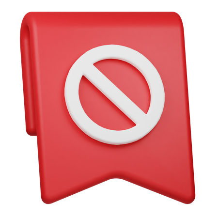 Bloquer le signet  3D Icon