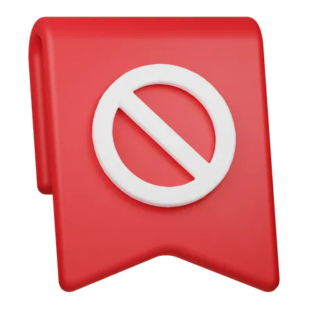 Bloquer le signet  3D Icon