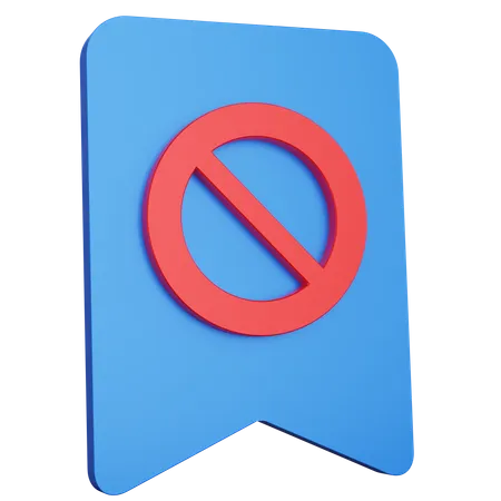 Bloquer le signet  3D Icon