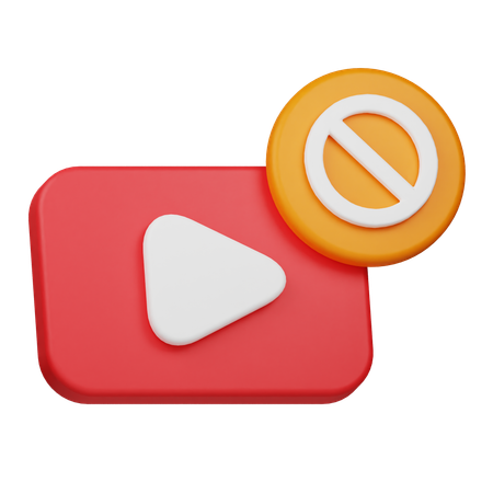 Bloquer la vidéo  3D Icon