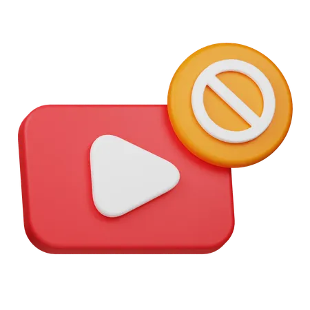 Bloquer la vidéo  3D Icon