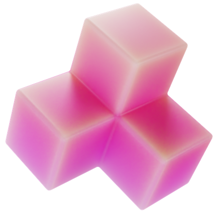 Block Abstract Shape  3D Icon