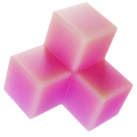 Block Abstract Shape  3D Icon