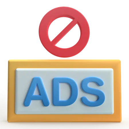 Block Ad  3D Icon