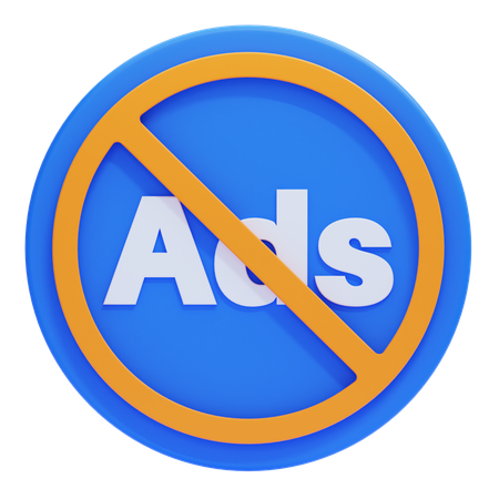 Block Ads  3D Icon