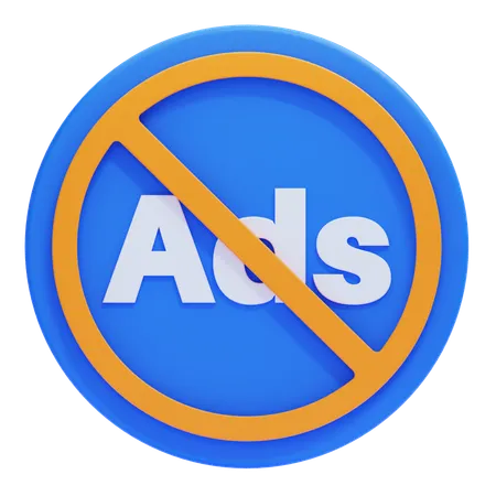 Block Ads  3D Icon
