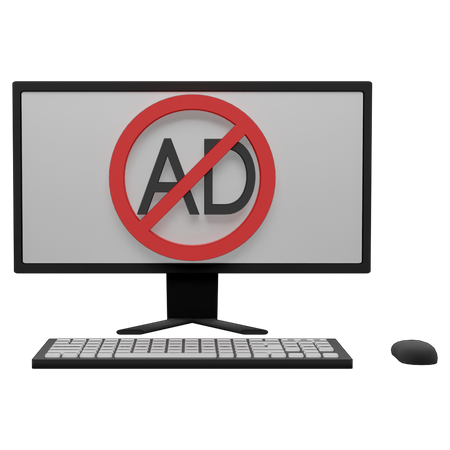 Block Ads  3D Icon