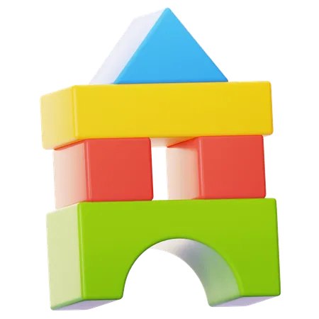 BLOCK BUILDING  3D Icon