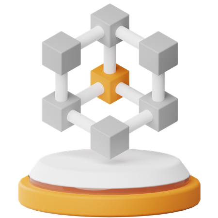 Block Chain  3D Icon