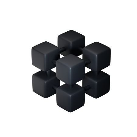 Block chain link  3D Icon