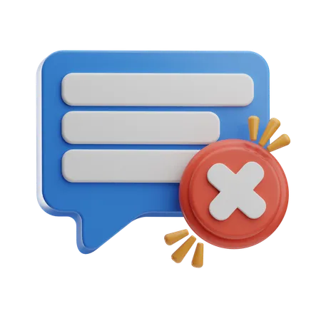 Block Chat  3D Icon