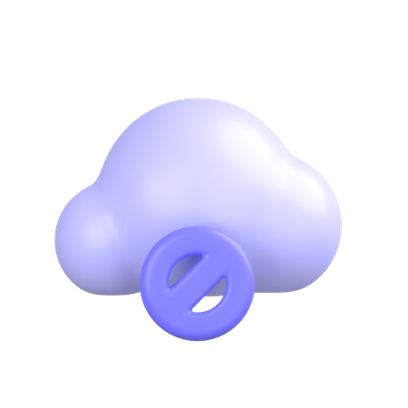 Block-cloud 3D Icon