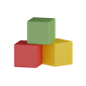 block cube emoji 3d