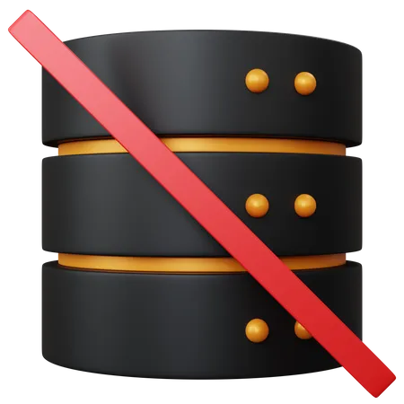 Block Database  3D Icon