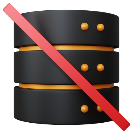 Block Database 3D Icon