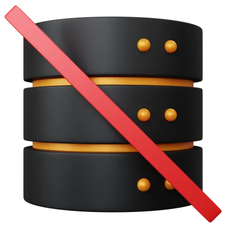 Block Database 3D Icon
